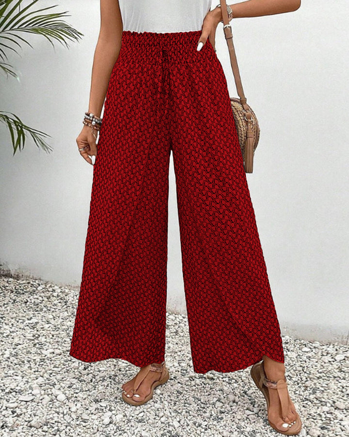 Schwarze Business Hose: weites Bein, hoher Bund, elegante Passform für professionelle Auftritte.