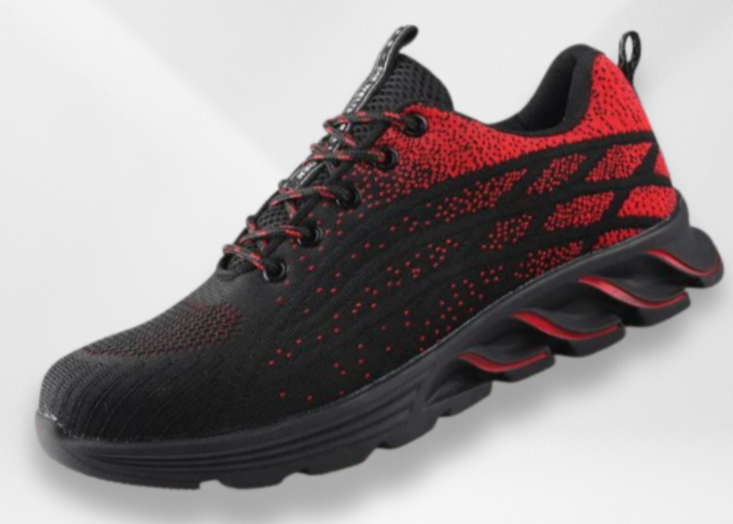 Moderne Herren Sicherheitsschuhe (Sneaker-Stil) mit Stahlkappe & robustem Schutz für Herbst-Arbeit.