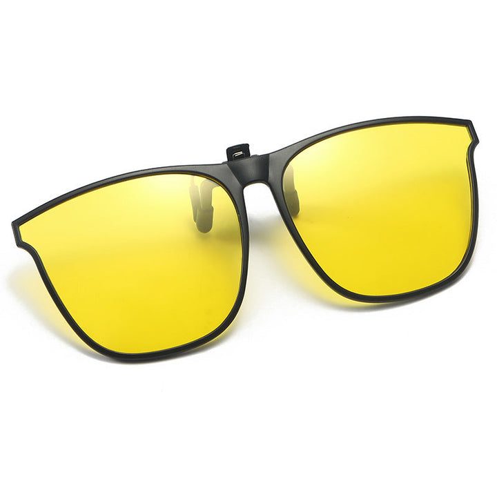 Elegante Unisex Clip-on Sonnenbrille mit polarisierten Gläsern & UV400 Schutz.