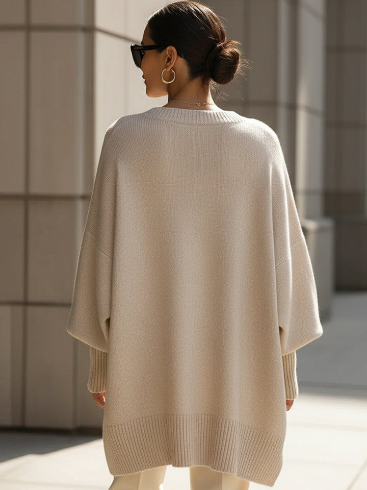 Vielseitiger Damen Pullover, weicher Strick. Modischer Begleiter für Freizeit und Business, bequem & elegant.