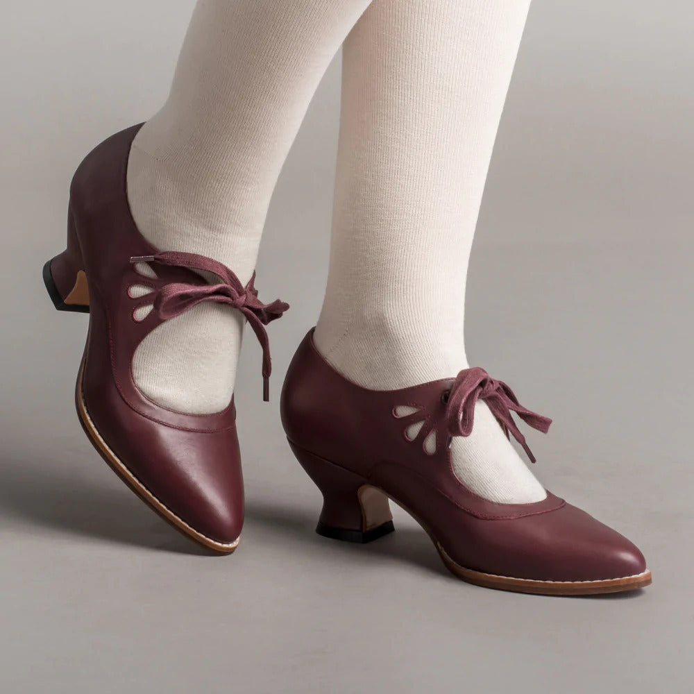 Hochwertige, hochhackige Damenschuhe mit stützendem Fußgewölbe & rutschfester Gummisohle. Ideal für Frühling/Herbst.
