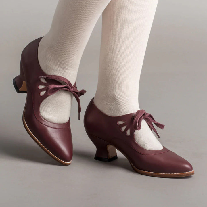 Hochwertige, hochhackige Damenschuhe mit stützendem Fußgewölbe & rutschfester Gummisohle. Ideal für Frühling/Herbst.