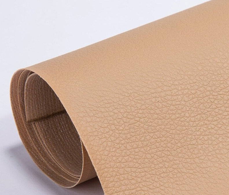 Effektiver Kratzerentferner: selbstklebender PU Lederpatch für alle Lederwaren.