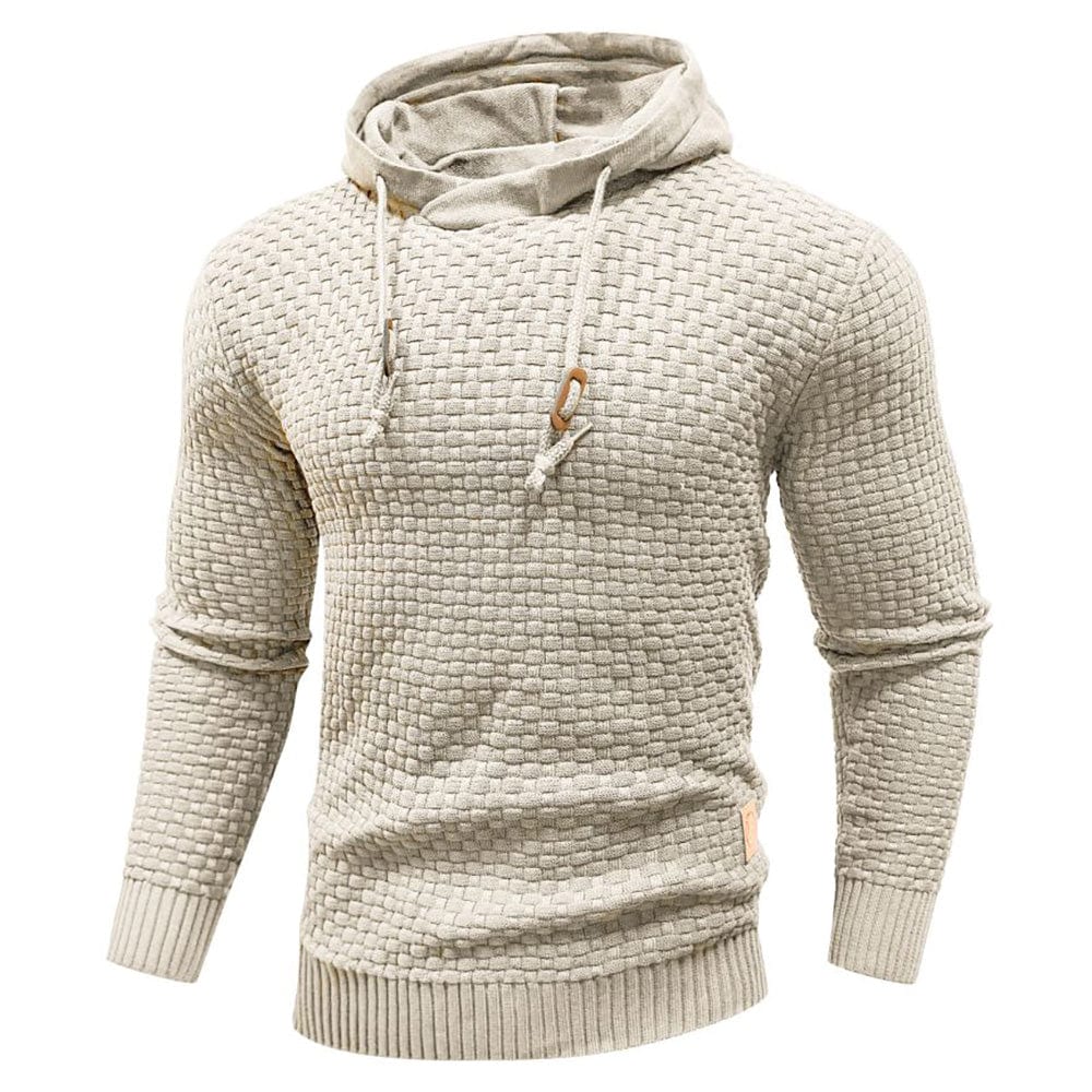Warmer Kapuzenpullover für Herren, schwarz, komfortabel und vielseitig.