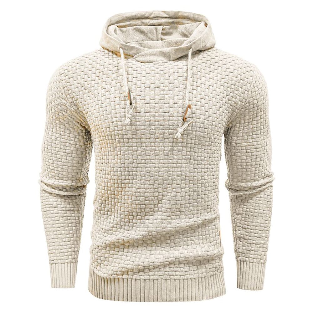 Robuster Herren Kapuzenpullover, Detail Kapuze. Warm & komfortabel für Freizeit & Outdoor.