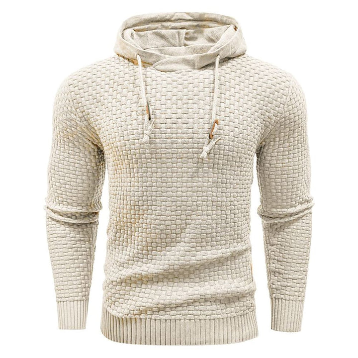 Robuster Herren Kapuzenpullover, Detail Kapuze. Warm & komfortabel für Freizeit & Outdoor.