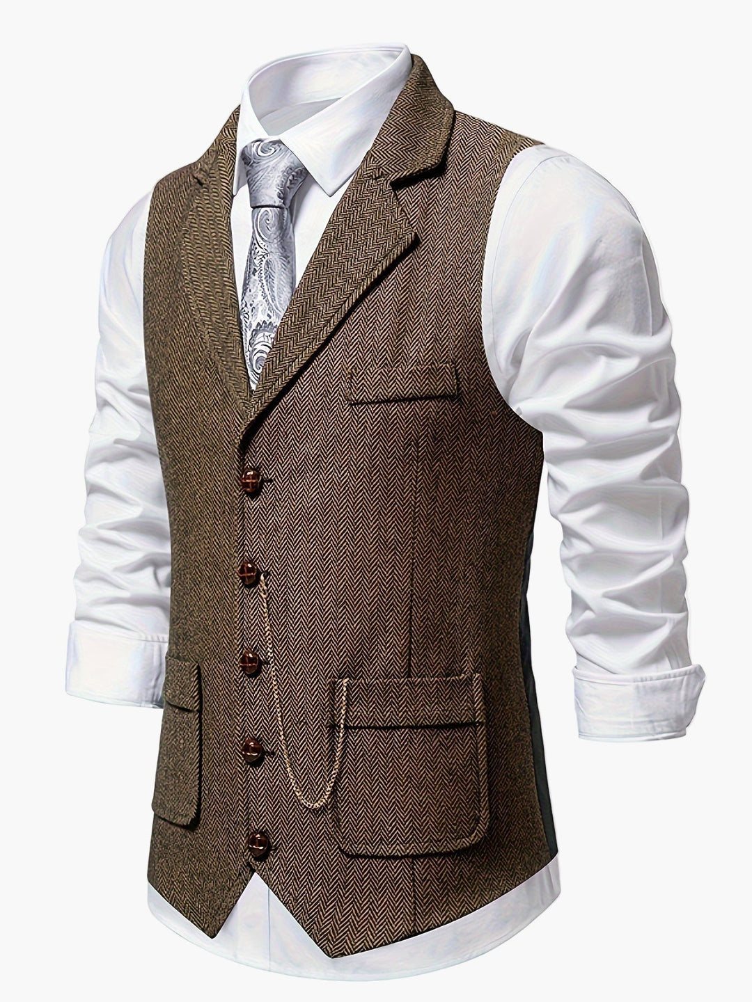 Elegante Herren Weste in klassischem Design für Business & festliche Anlässe.