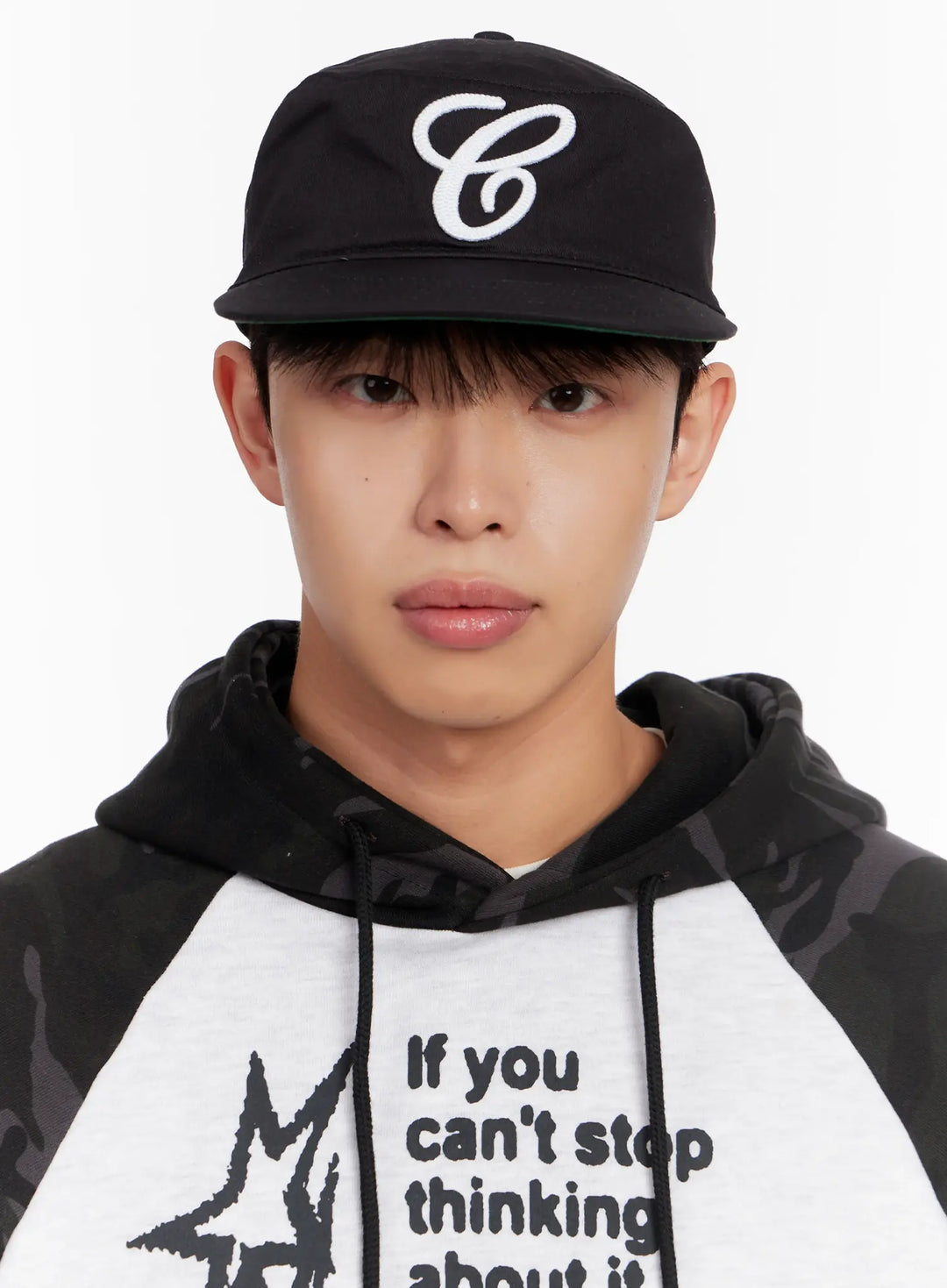 Trendige schwarze Herren Baseballkappe, bestickt, ideal für Festivals & lässige Freizeitlooks.