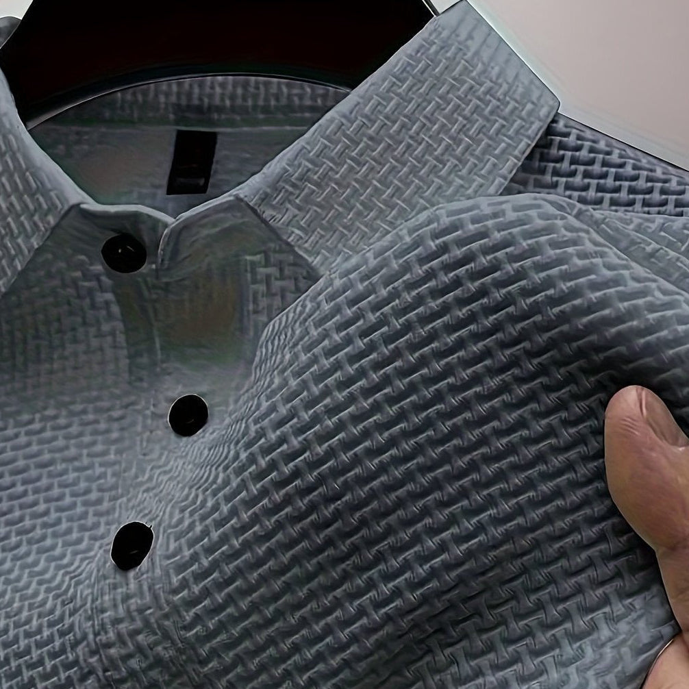 Smart-Casual Herren-Poloshirt, perfekt für Business-Casual oder gehobene Freizeitoutfits.