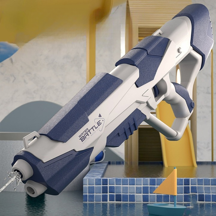 Spaßige Toy Gun: Rosa Wasserpistole mit USB-Akku für ultimative Outdoor-Wasserspiele.