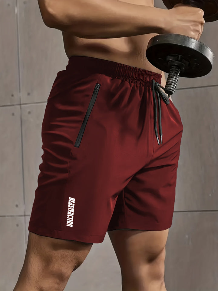 Herren Sportshorts mit RV-Taschen, optimal für Fitness & Workout.