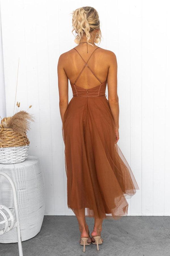 Vielseitiges Damen Maxikleid, ärmelloses Trägerkleid, von Tag bis Abend tragbar.