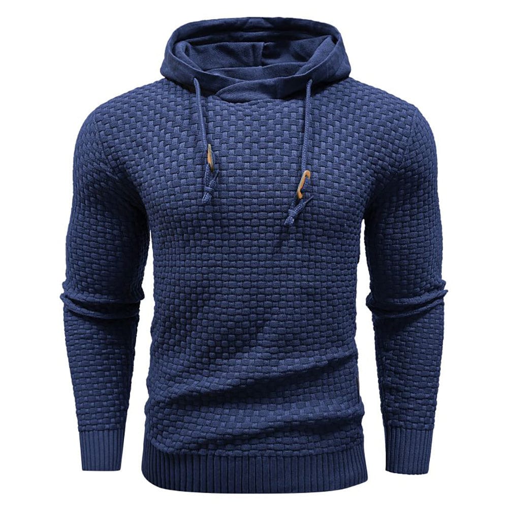 Herren Hoodie in Übergröße, dunkelgrau. Komfortables Oberteil für Alltag & Outdoor.