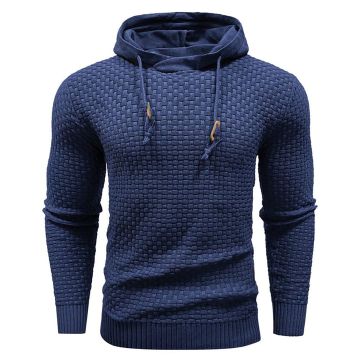 Herren Hoodie in Übergröße, dunkelgrau. Komfortables Oberteil für Alltag & Outdoor.