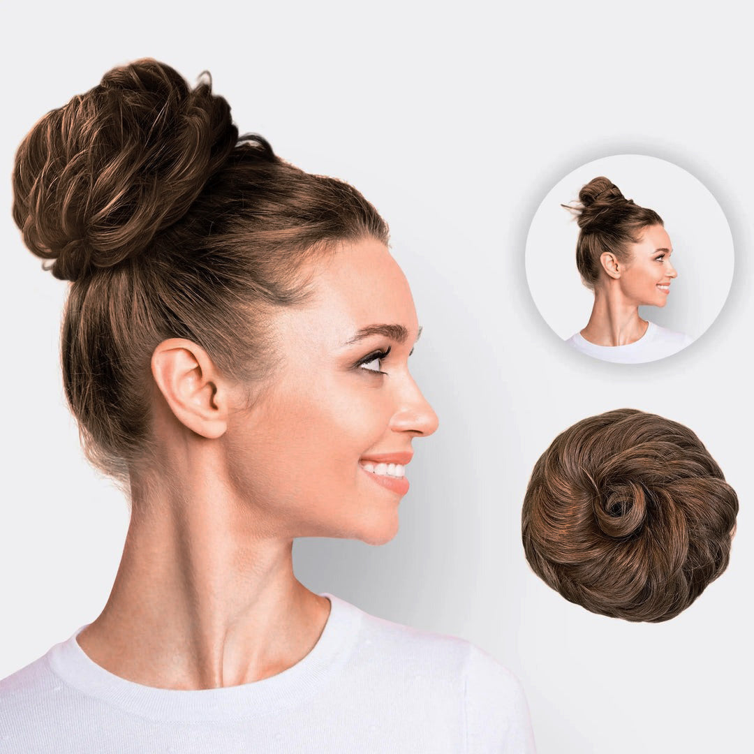 Haarverlängerung Scrunchie BunPop, Damen-Haarschmuck für voluminöse Dutts.