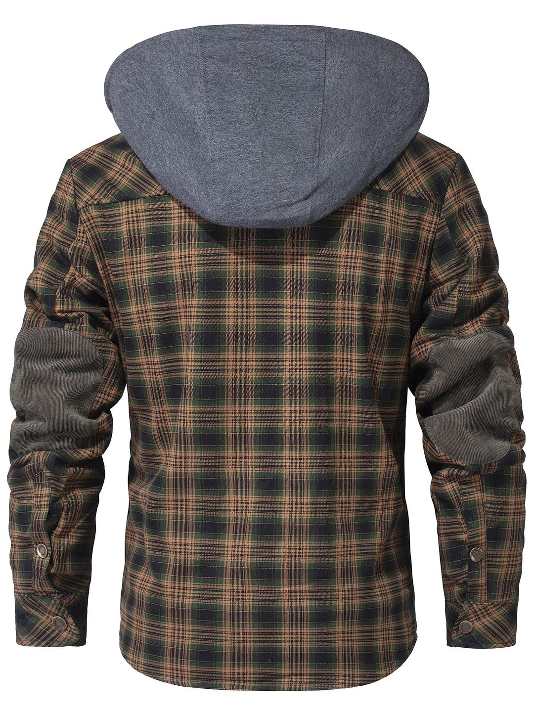 Karierte Winterjacke für Herren mit Kapuze, extra warm und robust, perfekt für kalte Tage.