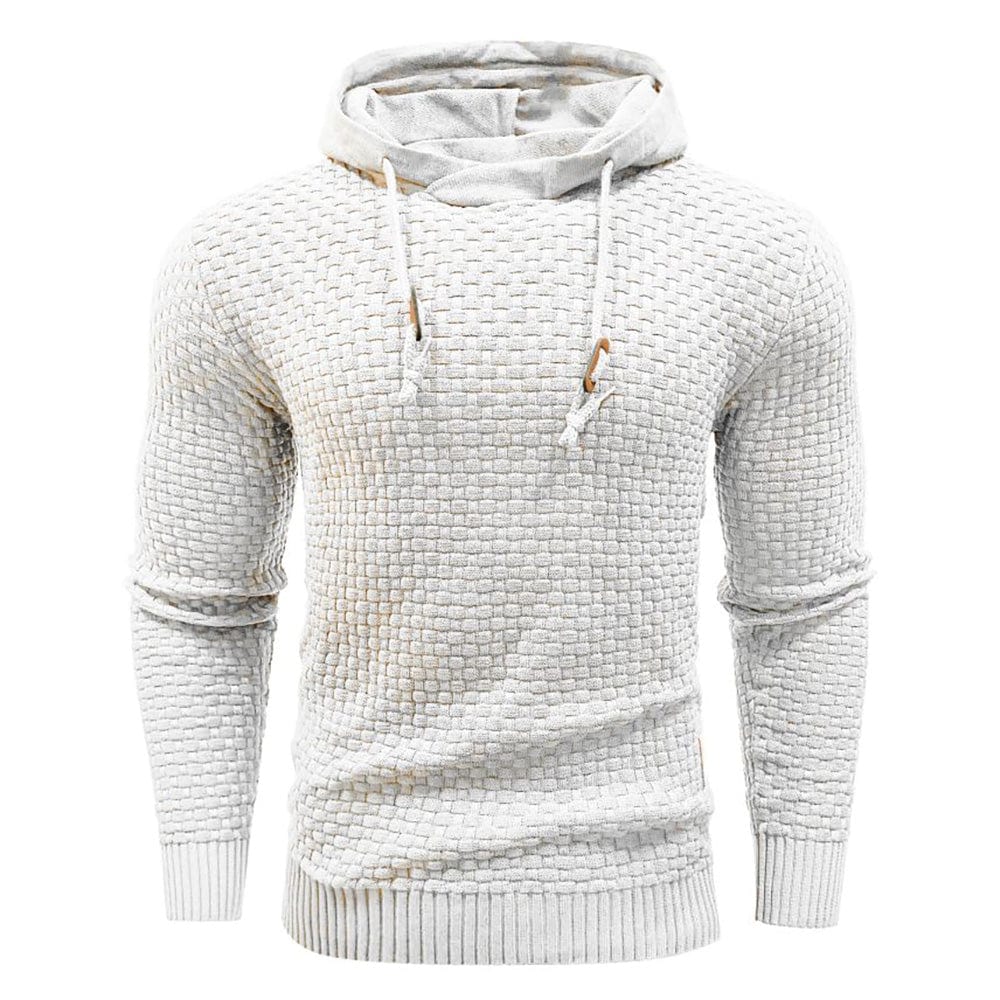 Herrenmode: Vielseitiger Hoodie, marineblau. Kapuzenpullover für Alltag & Outdoor-Sport.