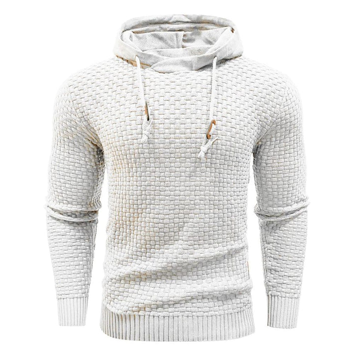 Herrenmode: Vielseitiger Hoodie, marineblau. Kapuzenpullover für Alltag & Outdoor-Sport.