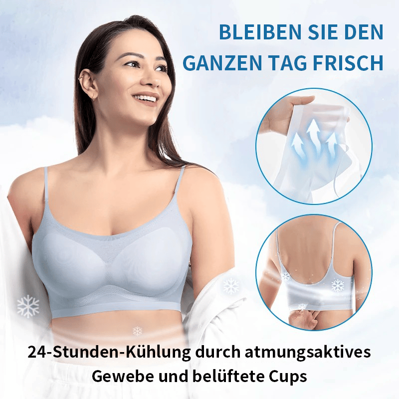 Bügelloser Komfort-BH für Damen, atmungsaktiv und nahtlos für höchsten Tragekomfort.