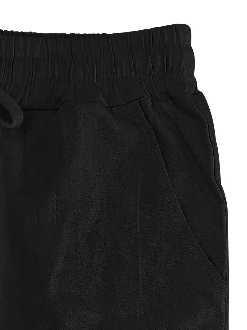 Blaue Herren Sommerhose, atmungsaktiv. Leichte Freizeithose, entspannt geschnitten für den Alltag.