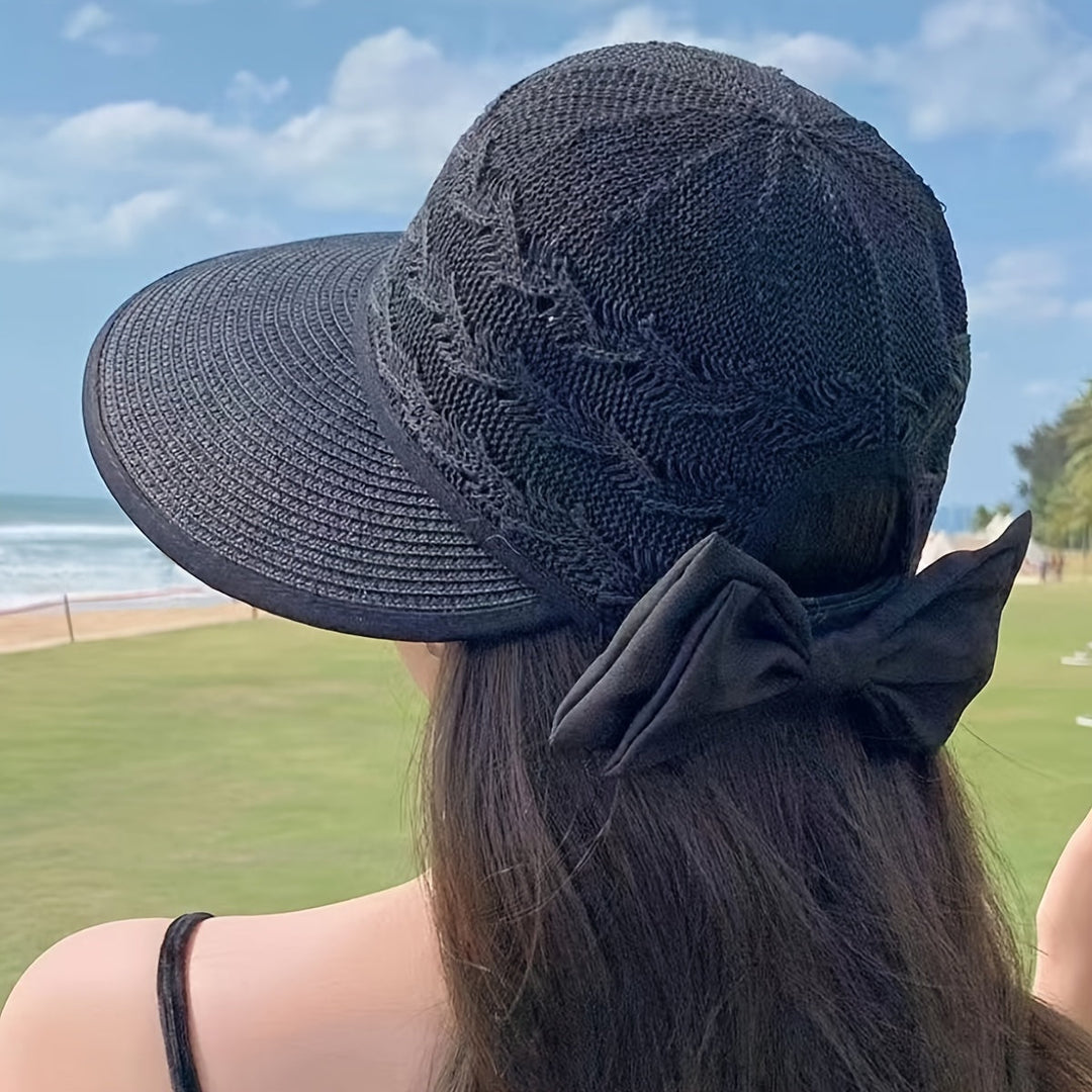 Modisches Accessoire: Damen Sommerhut Norah, geflochten mit eleganter Schleife, für den perfekten Look.
