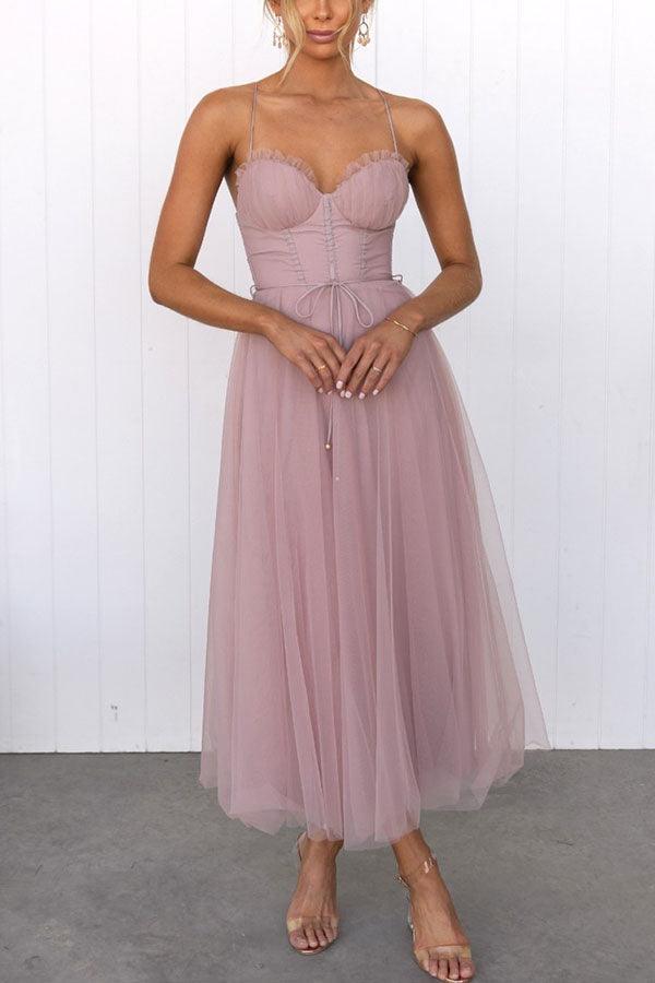 Schickes Damen Sommerkleid, ärmelloses Maxikleid mit Trägern, sehr bequem.