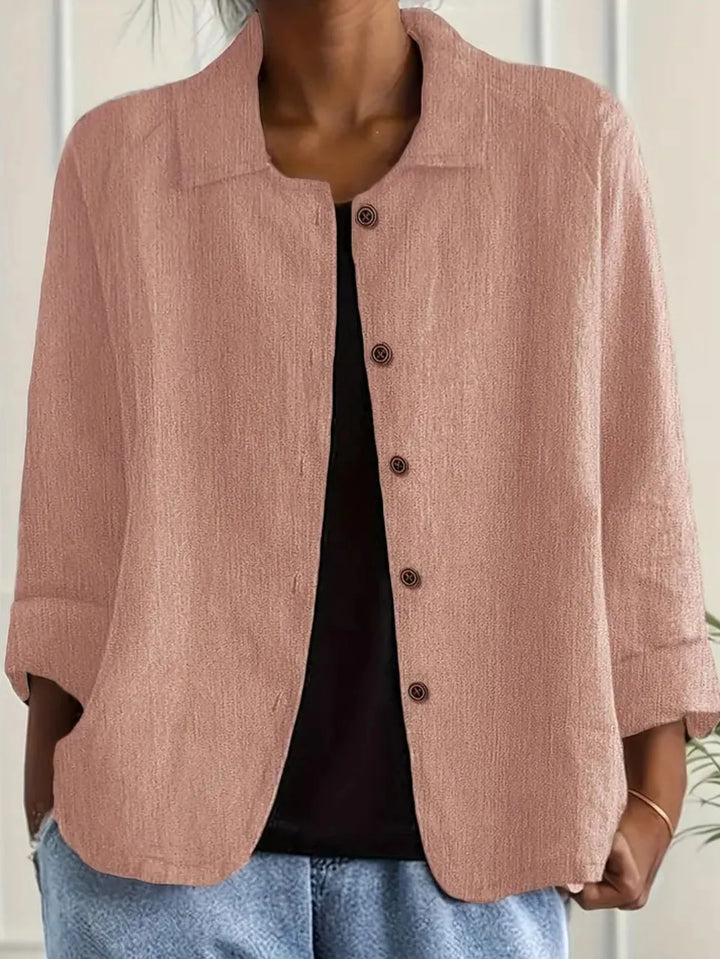 Leichte Damen Übergangsjacke für lässige Alltagslooks, stilvoll mit lockerer Passform und Knopfverschluss.