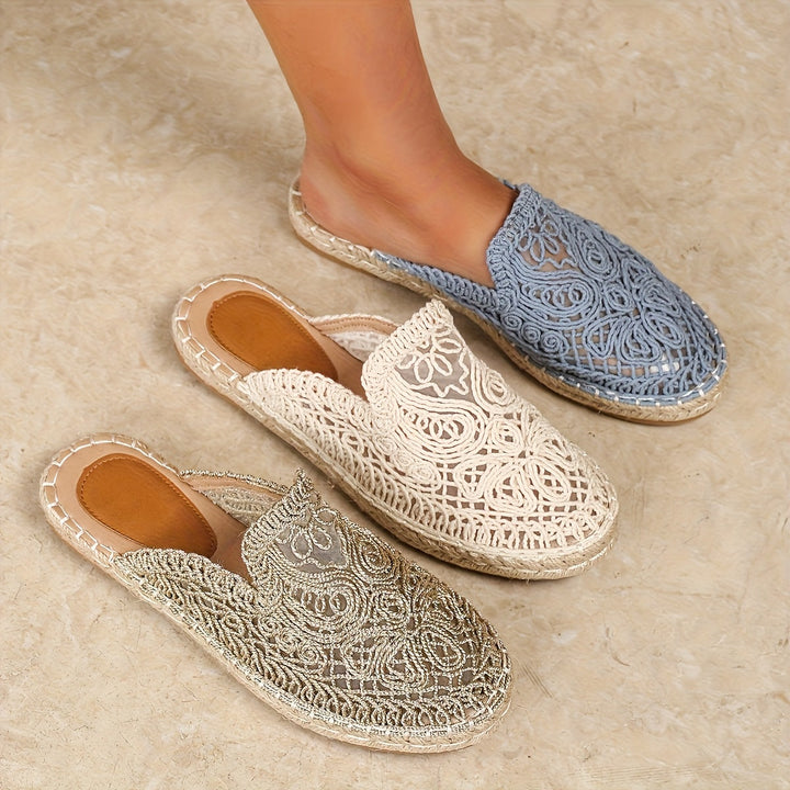 Casual Damen Boho Sommerschuhe, Slip-On, leichte Freizeitschuhe, ideal für Urlaub & Sommer.