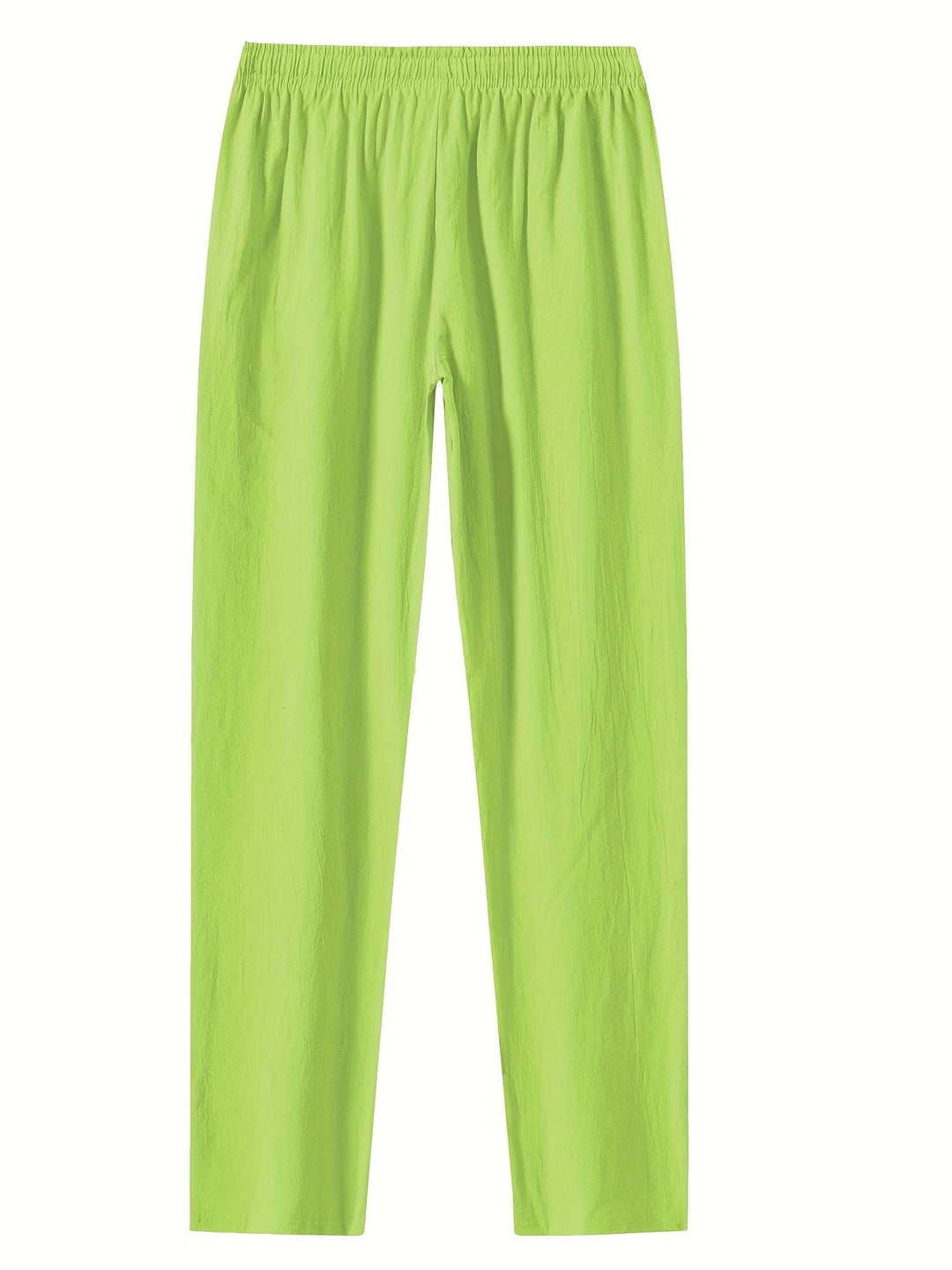 Weiße, leichte Herren Strandhose mit Kordelzug, perfekt für heiße Urlaubstage.