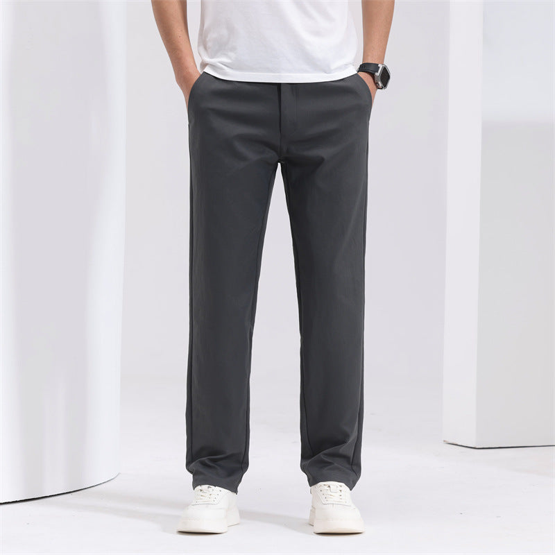 Komfortable Herren Business-Hose mit geradem, lockerem Schnitt und mittelhohem Bund; ideal für Business & Alltag.