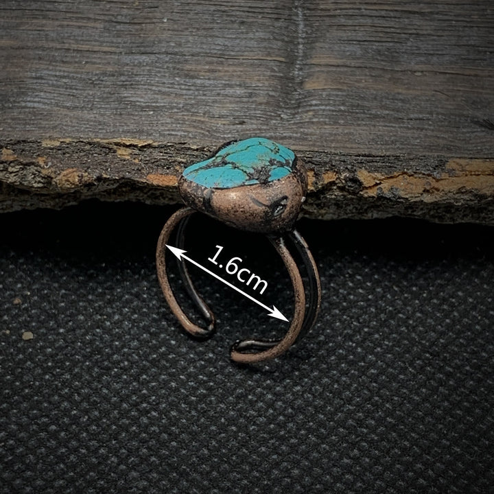 Frauenring mit Rohstein Geburtsstein, verstellbar. Edler Naturstein Schmuck, Geschenk.
