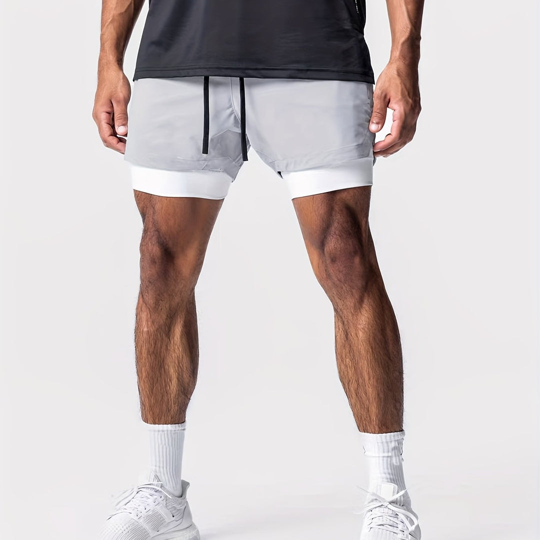 Herren Performance Fitnessshorts 2-in-1, kurze Hose für jede Sportart.