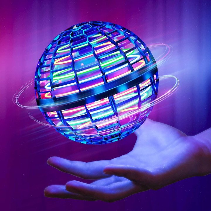 Sichere, handgesteuerte Mini-Flugdrohne für Kinder mit LED-Lichtern. Ideales interaktives Spielzeug.
