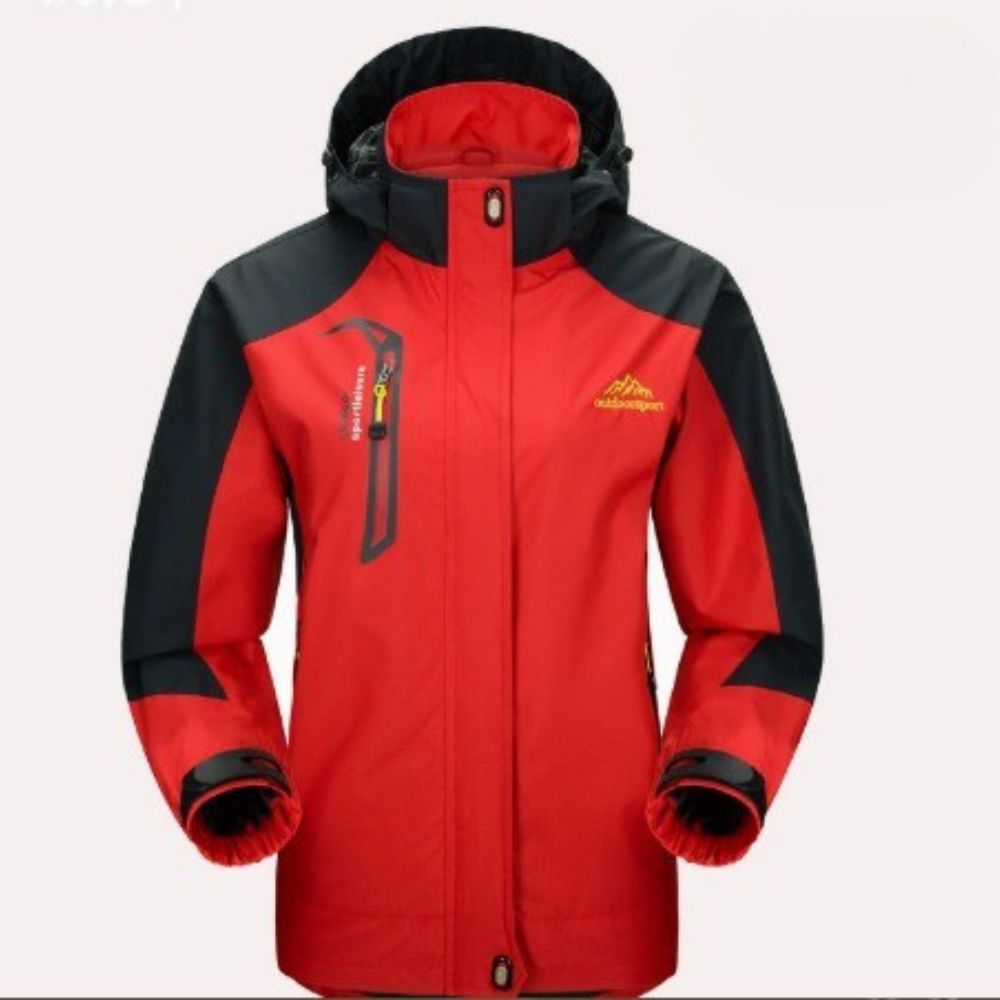 Robuste, atmungsaktive Damen Shelljacke mit Kapuze. Perfekter Regenschutz und Windschutz für Outdoor-Aktivitäten.