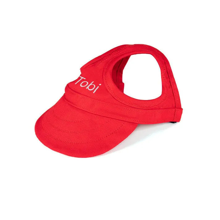 Stilvolle Hunde-Sommerhut mit UV-Schutz, passend für alle Hunderassen. Bietet Komfort beim Spielen im Freien.