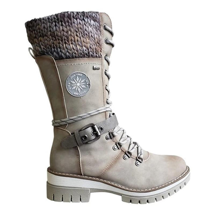 Bequeme, warme Herren-Schnürstiefel in Grün, wasserdicht und langlebig, ideal für alle Winterwetter.