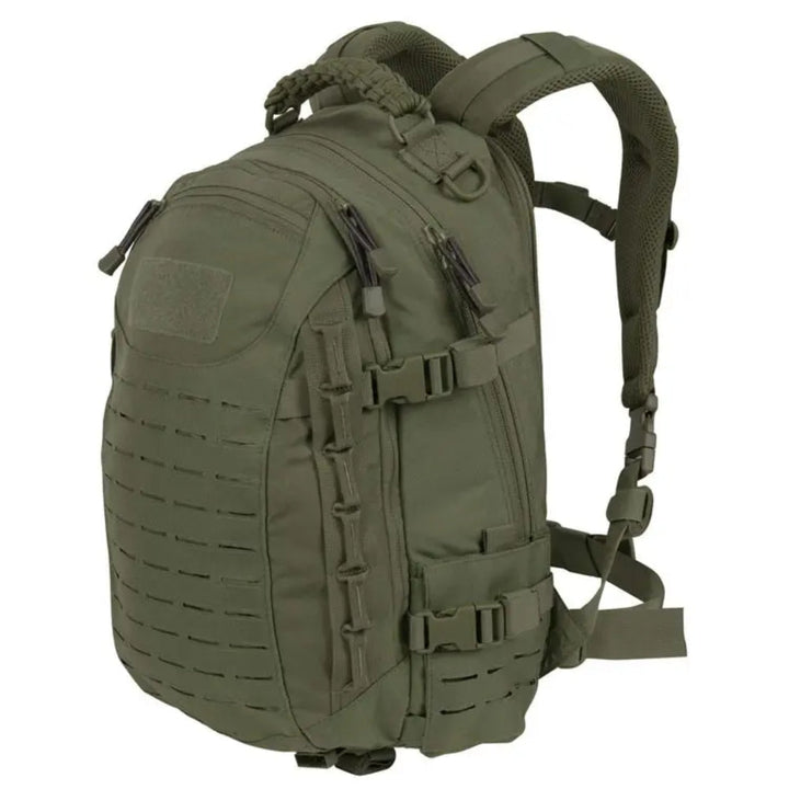 Schwarzer Unisex Reise & Tagesrucksack. Taktisch, robust für Gepäck, Wandern & Outdoor-Abenteuer.