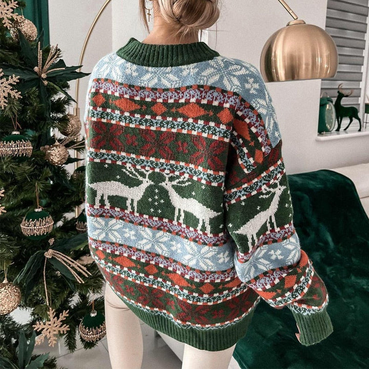 Perfekter Damen Weihnachtspullover als Geschenkidee, gemütlich, stylisch & festlich.