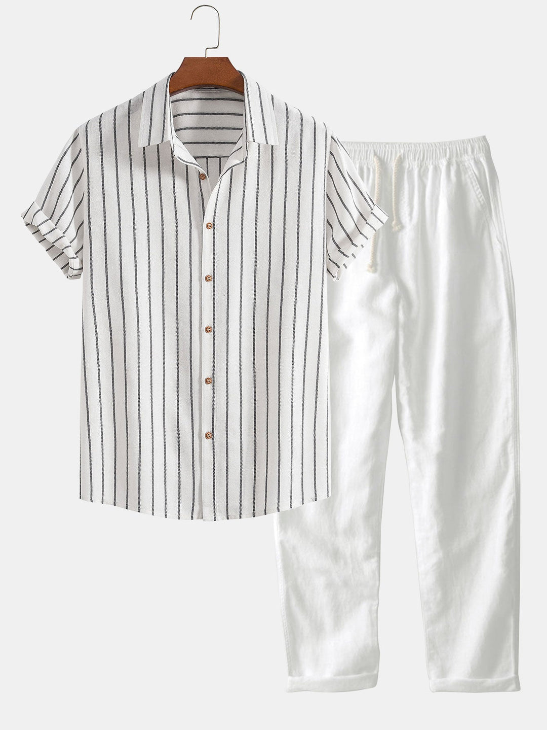 Herrenmode: leichtes Leinen-Hemd & passende Hose, das ultimative Sommeroutfit für Männer.