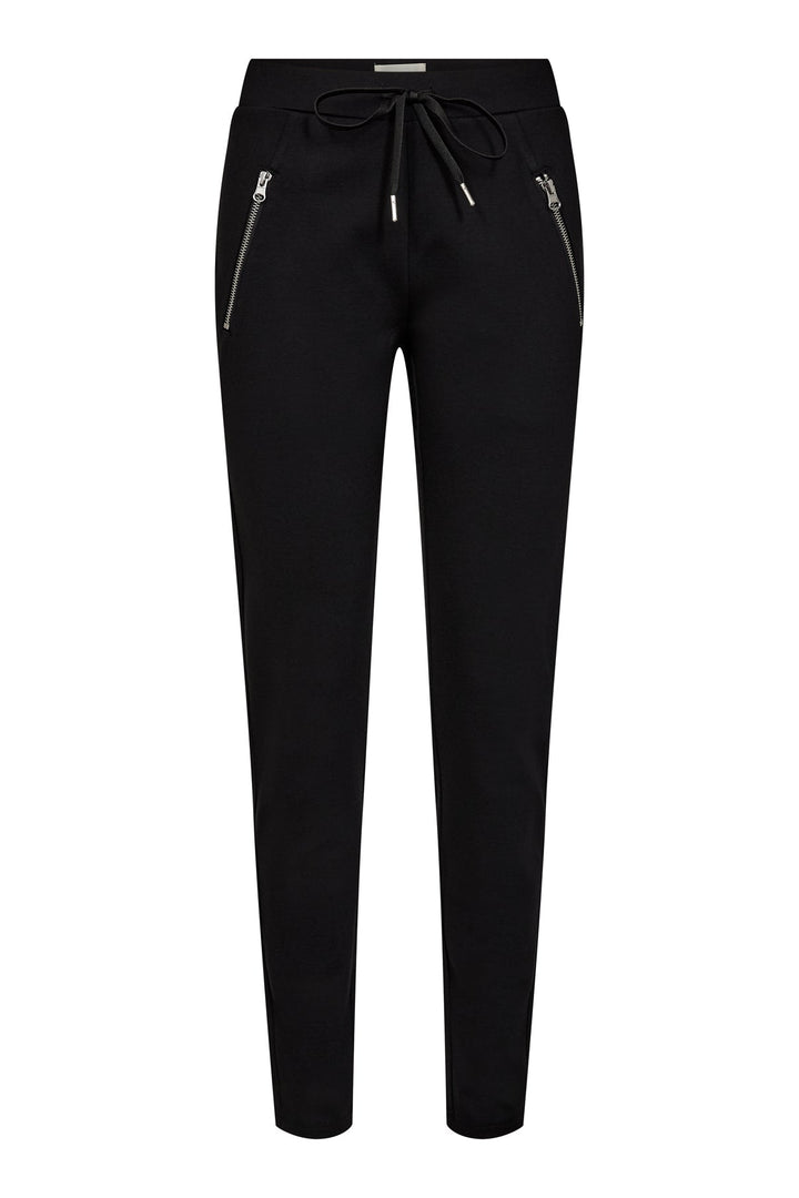 Angenehme Damenhose mit Taschen. Elastischer Bund für einfaches An- und Ausziehen im Alltag.
