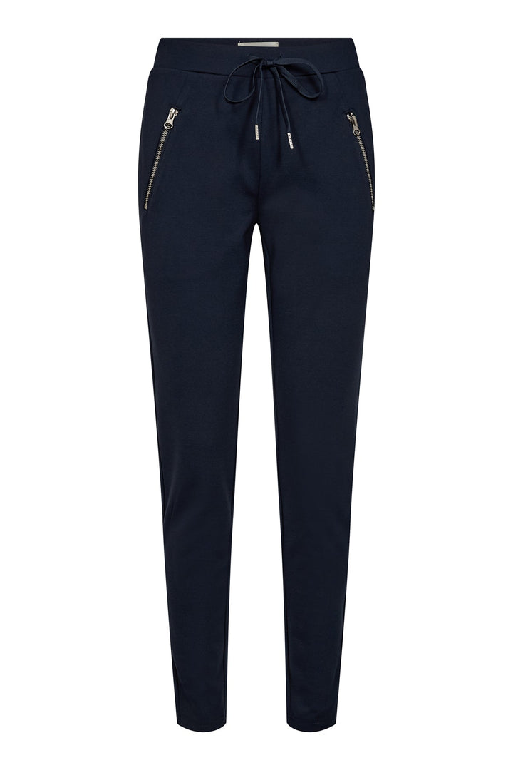 Damen Freizeithose mit Elastikbund für optimalen Komfort im Alltag. Bequeme Hose mit geradem Bein.