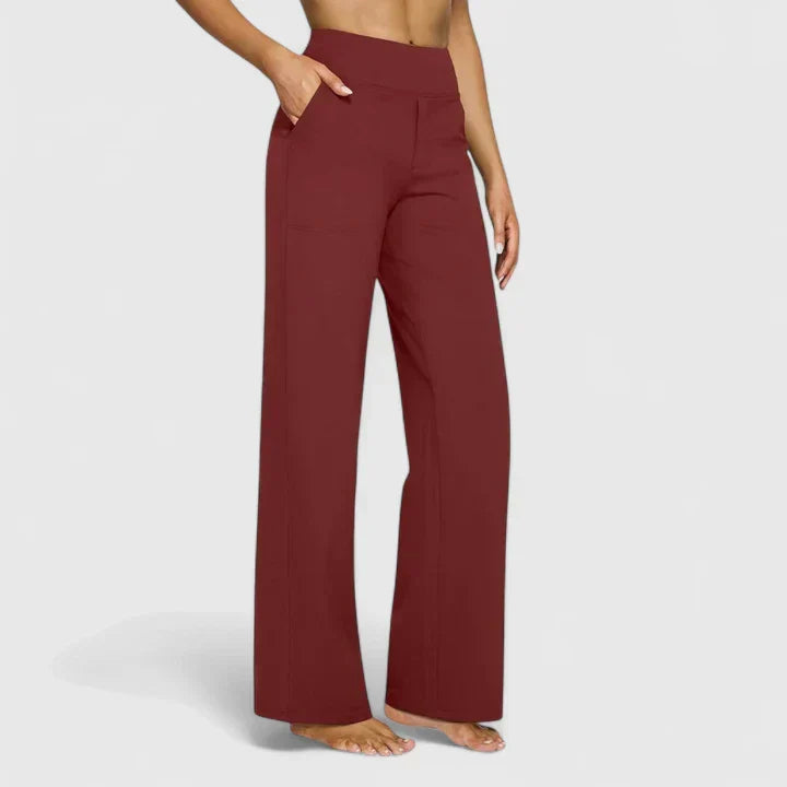 Elegante schwarze Damen-Bürohose, tailliert, perfekt für einen stilvollen Auftritt.