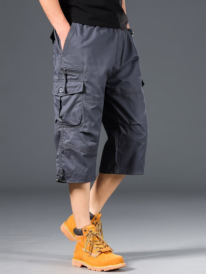 Robuste Herren Bermudashorts für den Sommer, perfekt für Wandern & Camping, mit vielen praktischen Taschen.