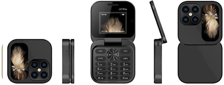 Ultra-kompaktes FlipLite Falt-Handy, perfekt in der Handfläche, betont seine Mobilität.