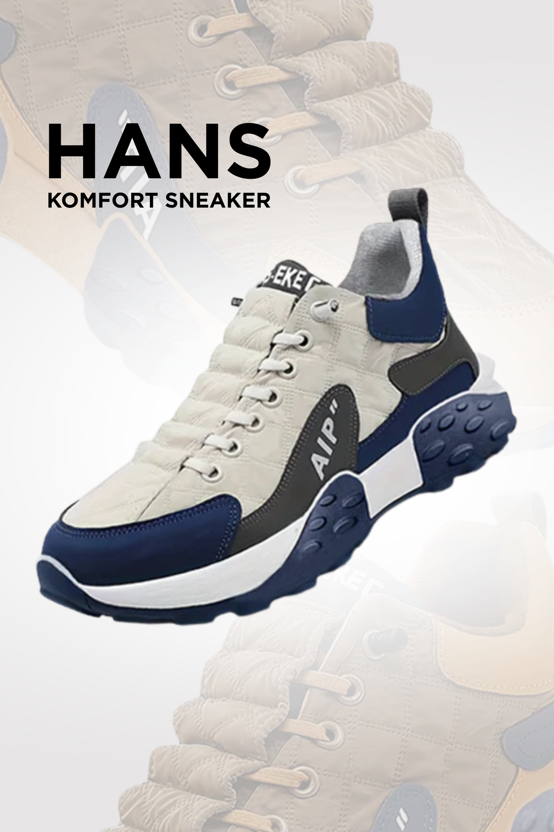Breite orthopädische Herren Slip-On Sneaker, leicht & atmungsaktiv. Maximale Fußfreiheit & Komfort den ganzen Tag.