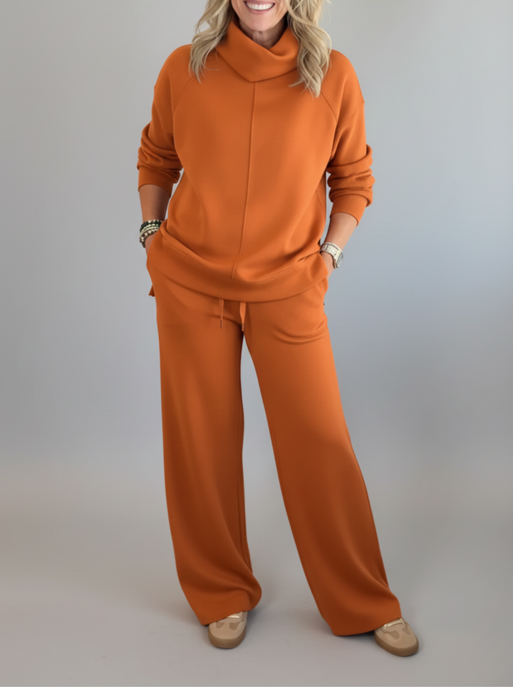Komfortables Damen Zweiteiler Set: schick und praktisch für einen eleganten, entspannten Look im Alltag.
