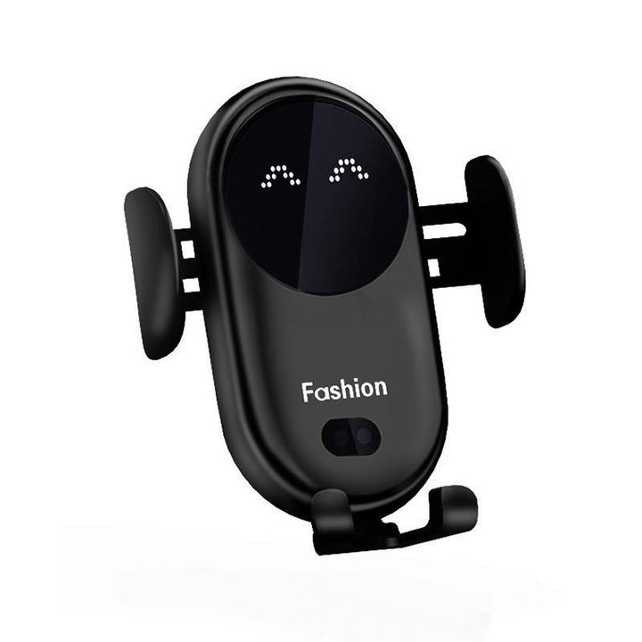 Robuste Auto Smartphone-Halterung mit integriertem Qi Ladegerät. Stabiler Telefonhalter für sichere Autofahrt.