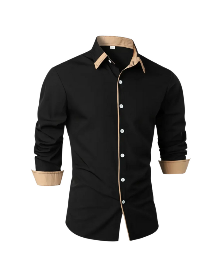 Atmungsaktives & bequemes Herren Langarmhemd. Klassisches Button-Up, modern geschnitten für Freizeit & Business.