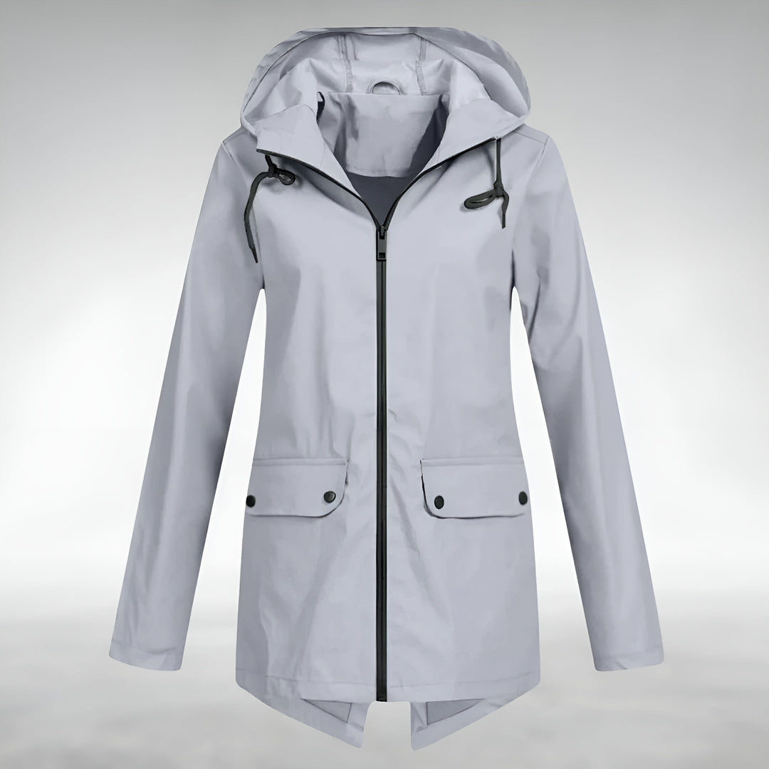 Leichte Damen Alltagsjacke, wasserdicht & atmungsaktiv, mit Kapuze. Perfekte Mode für Frühling & Herbst.