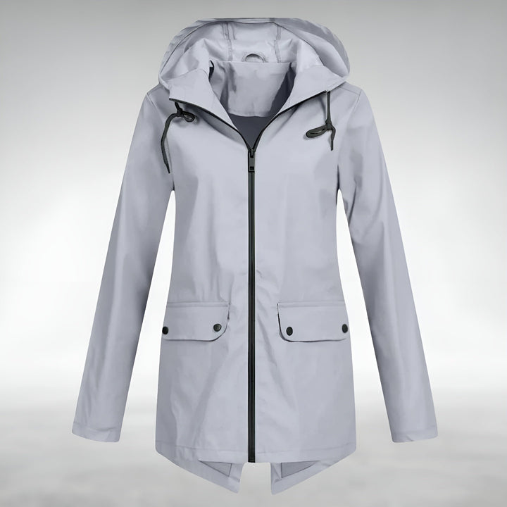 Leichte Damen Alltagsjacke, wasserdicht & atmungsaktiv, mit Kapuze. Perfekte Mode für Frühling & Herbst.